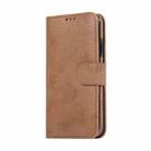 For iPhone XR KLT888-2 Retro 2 in 1 Detachable Magnetic Horizontal Flip TPU + PU Leather Case with Holder & Card Slots & Photo Frame & Wallet(Brown) - 2