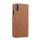 For iPhone XS Max KLT888-2 Retro 2 in 1 Detachable Magnetic Horizontal Flip TPU + PU Leather Case with Holder & Card Slots & Photo Frame & Wallet(Brown) - 3