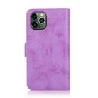 For iPhone 12 mini KLT888-2 Retro 2 in 1 Detachable Magnetic Horizontal Flip TPU + PU Leather Case with Holder & Card Slots & Photo Frame & Wallet(Purple) - 2
