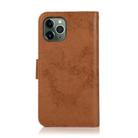 For iPhone 12 mini KLT888-2 Retro 2 in 1 Detachable Magnetic Horizontal Flip TPU + PU Leather Case with Holder & Card Slots & Photo Frame & Wallet(Brown) - 3