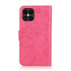 For iPhone 12 / 12 Pro KLT888-2 Retro 2 in 1 Detachable Magnetic Horizontal Flip TPU + PU Leather Case with Holder & Card Slots & Photo Frame & Wallet(Rose Red) - 3