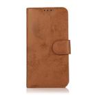 For iPhone 12 / 12 Pro KLT888-2 Retro 2 in 1 Detachable Magnetic Horizontal Flip TPU + PU Leather Case with Holder & Card Slots & Photo Frame & Wallet(Brown) - 2