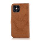 For iPhone 12 / 12 Pro KLT888-2 Retro 2 in 1 Detachable Magnetic Horizontal Flip TPU + PU Leather Case with Holder & Card Slots & Photo Frame & Wallet(Brown) - 3