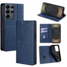For Samsung Galaxy S25 Ultra 5G Cow Texture Magnetic Leather Phone Case(Blue) - 1