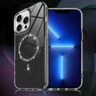 For iPhone 13 Pro Transparent MagSafe Glitter Powder Acrylic Phone Case(Black) - 1