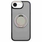 For iPhone 16e Skin-feel Two-color Edge Strips 360 MagSafe Holder Phone Case(Titanium Gray) - 1