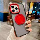For iPhone 11 Skin-feel Two-color Edge Strips 360 MagSafe Holder Phone Case(Red) - 2