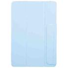 For Huawei MatePad Air 12 2024 Trifold Magnetic Split Acrylic Leather Tablet Case(Ice Blue) - 2