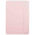 For Huawei MatePad Air 12 2024 Trifold Magnetic Split Acrylic Leather Tablet Case(Pink) - 2