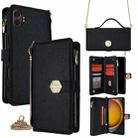 For Samsung Galaxy Xcover 7 Pro 5G Crossbody Handle Cross Texture Leather Phone Case(Black) - 1