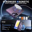 For Samsung Galaxy A25 5G Honeycomb Cooling MagSafe Holder Phone Case(Purple) - 2