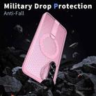 For Samsung Galaxy A26 5G Honeycomb Cooling MagSafe Holder Phone Case(Pink) - 3
