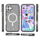 For iPhone 17 Terminator Style Glitter Powder MagSafe Magnetic Phone Case(Black) - 2