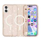 For iPhone 17 Terminator Style Glitter Powder MagSafe Magnetic Phone Case(Gold) - 1