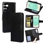 For Samsung Galaxy S25+ 5G Crystal Texture Leather Phone Case(Black) - 1
