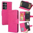 For Samsung Galaxy S25 Ultra 5G Crystal Texture Leather Phone Case(Rose Red) - 1