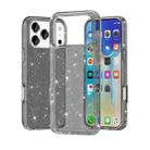 For iPhone 17 Pro Max Shockproof Terminator Glitter Powder Phone Case(Black) - 1