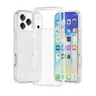 For iPhone 17 Pro Shockproof Terminator Glitter Powder Phone Case(White) - 1