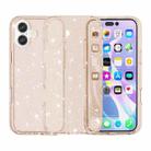 For iPhone 17 Shockproof Terminator Glitter Powder Phone Case(Gold) - 1
