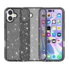 For iPhone 17 Shockproof Terminator Glitter Powder Phone Case(Black) - 1