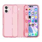 For iPhone 17 Shockproof Terminator Glitter Powder Phone Case(Transparent Pink) - 1