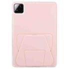 For Xiaomi Pad 7 / 7 Pro Folding Magnetic Holder Acrylic Leather Back Tablet Case(Pink) - 3