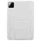 For Xiaomi Pad 7 / 7 Pro Folding Magnetic Holder Acrylic Leather Back Tablet Case(Grey) - 3