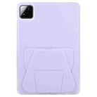 For Xiaomi Pad 7 / 7 Pro Folding Magnetic Holder Acrylic Leather Back Tablet Case(Purple) - 3