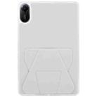 For Xiaomi Redmi Pad 2 Folding Magnetic Holder Acrylic Leather Back Tablet Case(Grey) - 3
