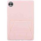 For Huawei MatePad Pro 12.2 2024 Folding Magnetic Holder Acrylic Leather Back Tablet Case(Pink) - 3