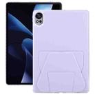 For Huawei MatePad Air 12 / 12 X 2024 Folding Magnetic Holder Acrylic Leather Back Tablet Case(Purple) - 1