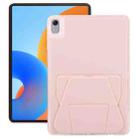 For Huawei MatePad / 11.5 S / Air 11.5 Folding Magnetic Holder Acrylic Leather Back Tablet Case(Pink) - 1