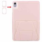 For Huawei MatePad / 11.5 S / Air 11.5 Folding Magnetic Holder Acrylic Leather Back Tablet Case(Pink) - 3