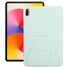 For Huawei MatePad 11 2021 / 2024 / 11 SE Folding Magnetic Holder Acrylic Leather Back Tablet Case(Light Green) - 1