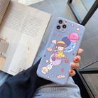 For iPhone 11 Cartoon Pattern Protective Case(Bike Girl) - 1