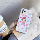 For iPhone 11 Cartoon Pattern Protective Case(Little Girl) - 1