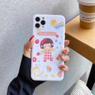 For iPhone 11 Pro Max Cartoon Pattern Protective Case(Little Girl) - 3