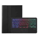 For OPPO Pad SE OP17-AS Ultra-thin Detachable Backlight Bluetooth Keyboard Leather Tablet Case with Touchpad(Black) - 2
