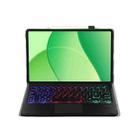 For OPPO Pad SE OP17-AS Ultra-thin Detachable Backlight Bluetooth Keyboard Leather Tablet Case with Touchpad(Black) - 3