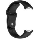 For Xiaomi Smart Band 10 / 9 / 8 Reverse Buckle Silicone Watch Band(Black) - 3
