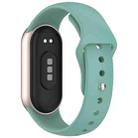 For Xiaomi Smart Band 10 / 9 / 8 Reverse Buckle Silicone Watch Band(Pine Green) - 2