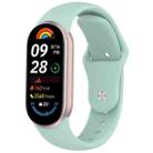 For Xiaomi Smart Band 10 / 9 / 8 Reverse Buckle Silicone Watch Band(Haze Blue) - 1
