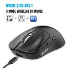 HXSJ T68 3 Modes Wired 2.4G BT5.1 Wireless Lightweight Gaming Mouse(Black) - 2