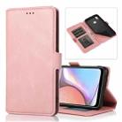For Samsung Galaxy A10s Retro Magnetic Closing Clasp Horizontal Flip Leather Case with Holder & Card Slots & Photo Frame & Wallet(Rose Gold) - 1