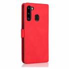 For Samsung Galaxy A21 Retro Magnetic Closing Clasp Horizontal Flip Leather Case with Holder & Card Slots & Photo Frame & Wallet(Red) - 3