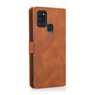 For Samsung Galaxy A21s Retro Magnetic Closing Clasp Horizontal Flip Leather Case with Holder & Card Slots & Photo Frame & Wallet(Brown) - 3