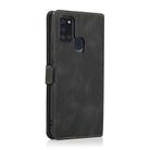 For Samsung Galaxy A21s Retro Magnetic Closing Clasp Horizontal Flip Leather Case with Holder & Card Slots & Photo Frame & Wallet(Black) - 3