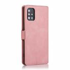 For Samsung Galaxy A51 Retro Magnetic Closing Clasp Horizontal Flip Leather Case with Holder & Card Slots & Photo Frame & Wallet(Rose Gold) - 3