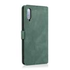 For Samsung Galaxy A70 Retro Magnetic Closing Clasp Horizontal Flip Leather Case with Holder & Card Slots & Photo Frame & Wallet(Dark Green) - 2