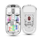 HXSJ T200 Dual Modes 2.4G BT5.0 Transparent RGB Wireless Mouse(White) - 3